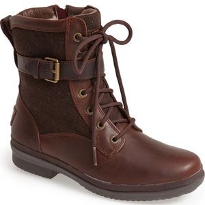 Ugg Kesey Waterproof boot 7 chestnut brown GUC